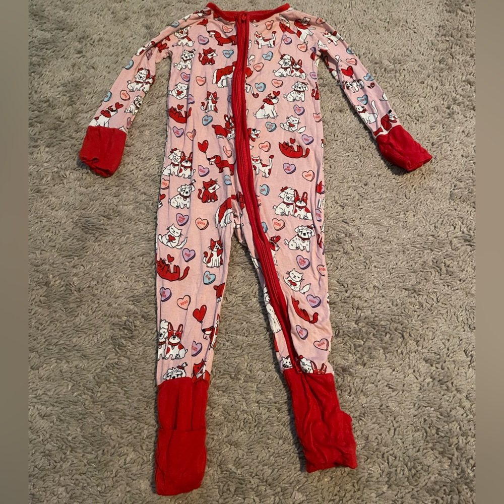 Little sleepies 6-12 month zippy candy hearts and pets